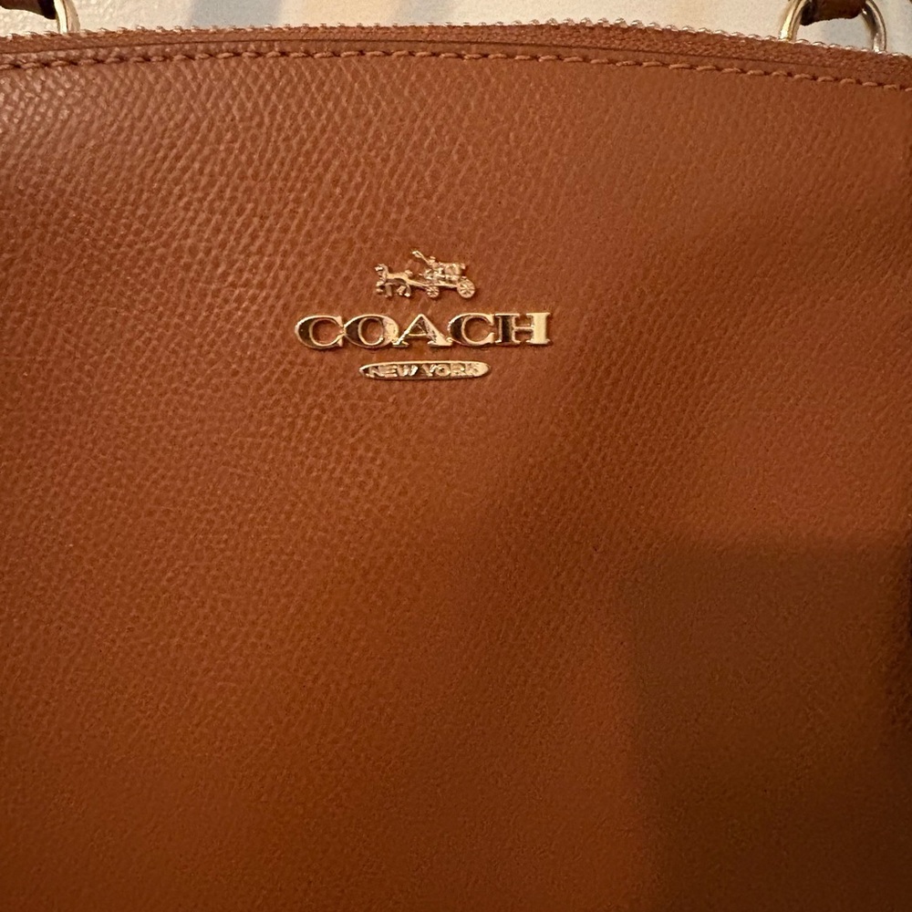 Coach Tan Leather Shoulder Bag - Picture 2 of 4